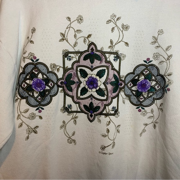 Vintage Gopher Sport Floral Sweatershirt - Picture 4 of 9